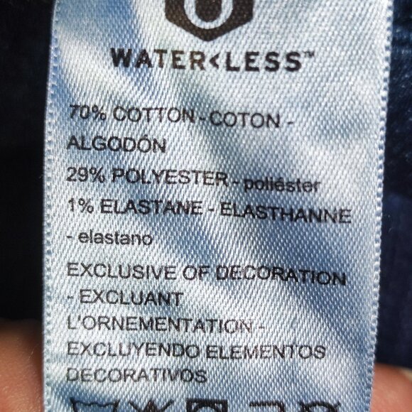 Signature Gold by Levi Strauss jeans women's size 22M ink blue mid-rise straight - Picture 8 of 16